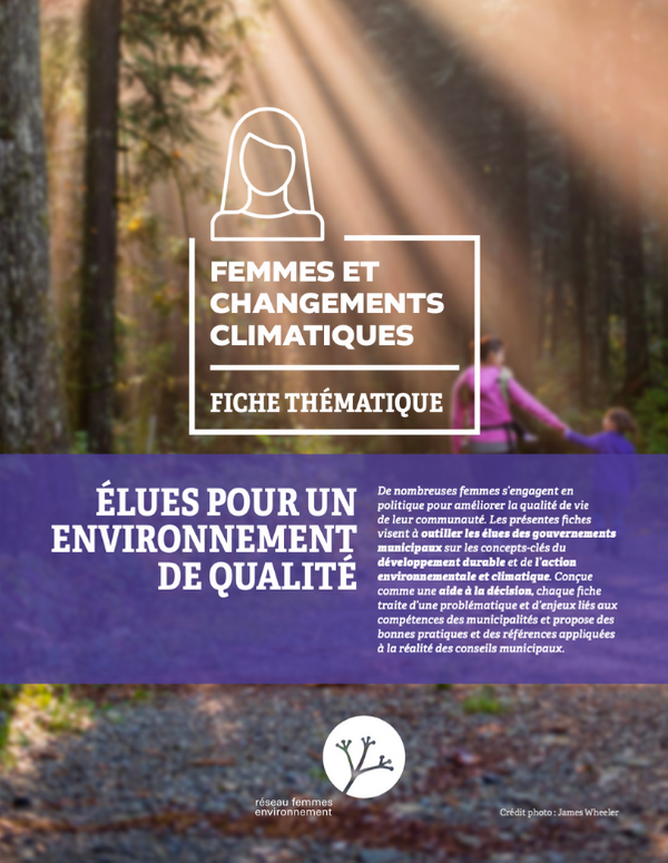 Femmes et changements climatiques